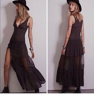 romantic white detailed long maxi dress